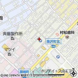 愛知県豊橋市藤沢町周辺の地図