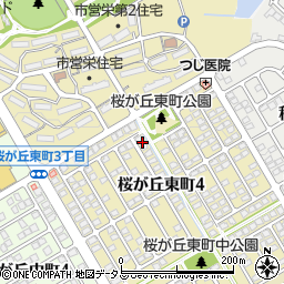 兵庫県神戸市西区桜が丘東町周辺の地図