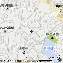 兵庫県加古川市平岡町新在家2152-2周辺の地図