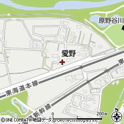静岡県袋井市愛野2504-1周辺の地図