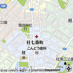 愛知県豊橋市柱七番町86周辺の地図