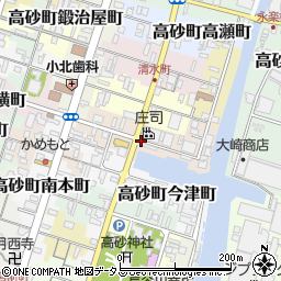 兵庫県高砂市高砂町材木町周辺の地図