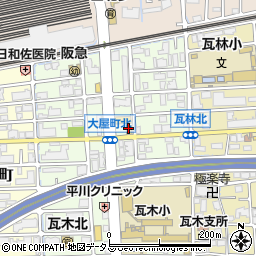 ファミリーマート西宮大屋町店周辺の地図