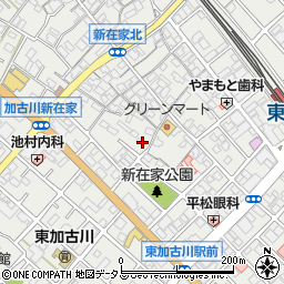 兵庫県加古川市平岡町新在家309周辺の地図