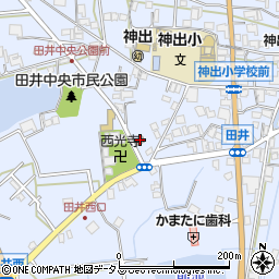 田井公会堂周辺の地図