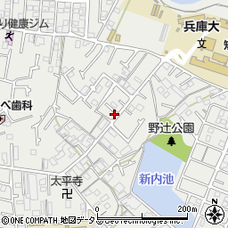 兵庫県加古川市平岡町新在家2128-7周辺の地図