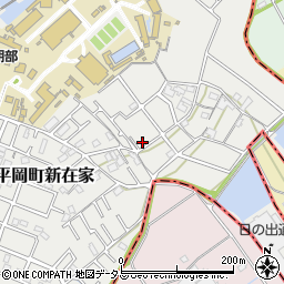 兵庫県加古川市平岡町新在家2357-3周辺の地図