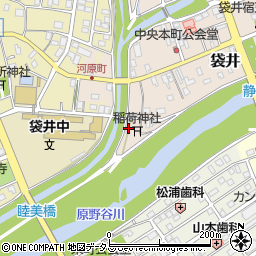 静岡県袋井市袋井206-3周辺の地図