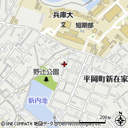 兵庫県加古川市平岡町新在家2066-71周辺の地図
