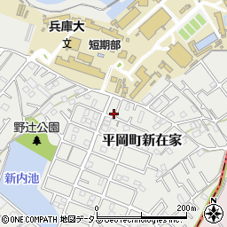 兵庫県加古川市平岡町新在家2066-54周辺の地図