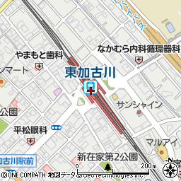 兵庫県加古川市平岡町新在家1498周辺の地図