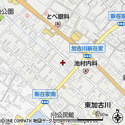 兵庫県加古川市平岡町新在家455-4周辺の地図