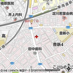 上新庄西口店周辺の地図