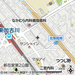 兵庫県加古川市平岡町新在家1441-4周辺の地図