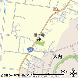 橋本寺周辺の地図