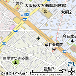 ファミリーマート豊里七丁目店周辺の地図