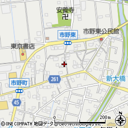 静岡県浜松市中央区市野町1713周辺の地図