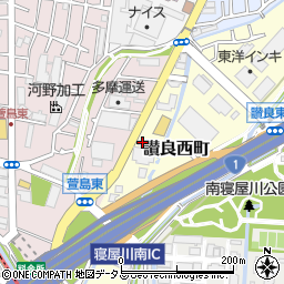 やよい軒寝屋川讃良西町店周辺の地図