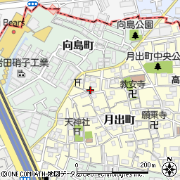 大阪府門真市月出町18-10周辺の地図