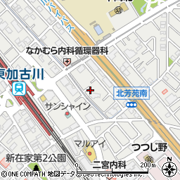 兵庫県加古川市平岡町新在家1441-5周辺の地図