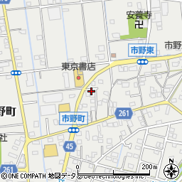 静岡県浜松市中央区市野町1672周辺の地図