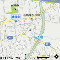 静岡県浜松市中央区市野町1272周辺の地図