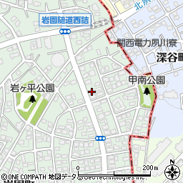 兵庫県芦屋市岩園町19-2周辺の地図