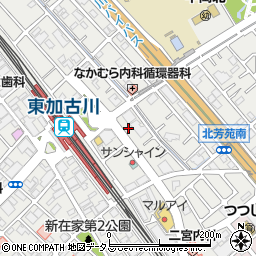 兵庫県加古川市平岡町新在家1355-6周辺の地図
