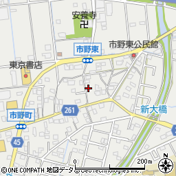 静岡県浜松市中央区市野町1235周辺の地図