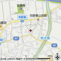 静岡県浜松市中央区市野町1263周辺の地図