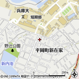 兵庫県加古川市平岡町新在家2066-55周辺の地図