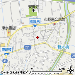 静岡県浜松市中央区市野町1237周辺の地図