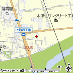京都府木津川市山城町上狛四丁町周辺の地図