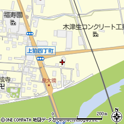 京都府木津川市山城町上狛（四丁町）周辺の地図