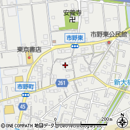 静岡県浜松市中央区市野町1717周辺の地図