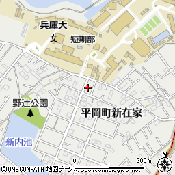 兵庫県加古川市平岡町新在家2066-38周辺の地図