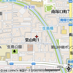 〒661-0013 兵庫県尼崎市栗山町の地図