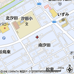 愛知県豊橋市牟呂町南汐田周辺の地図