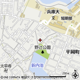 兵庫県加古川市平岡町新在家2102-7周辺の地図