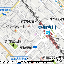 兵庫県加古川市平岡町新在家2丁目279周辺の地図