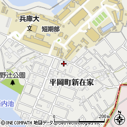 兵庫県加古川市平岡町新在家2088-2周辺の地図