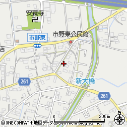 静岡県浜松市中央区市野町1274周辺の地図