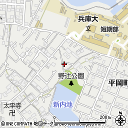 兵庫県加古川市平岡町新在家2102-3周辺の地図