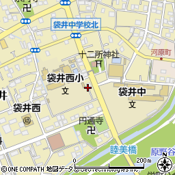 袋井大須賀線周辺の地図