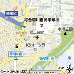 菊川市商工会周辺の地図