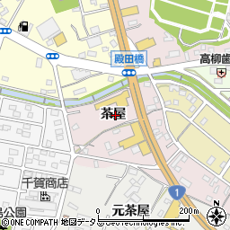 愛知県豊橋市飯村町茶屋周辺の地図
