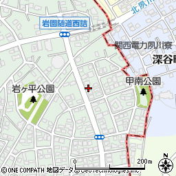 兵庫県芦屋市岩園町19-3周辺の地図