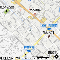 兵庫県加古川市平岡町新在家491周辺の地図
