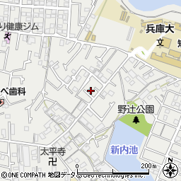 兵庫県加古川市平岡町新在家2128-4周辺の地図