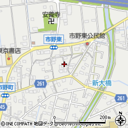 静岡県浜松市中央区市野町1239周辺の地図